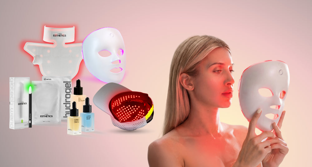 LED Esthetics light therapy skincare device deal banner