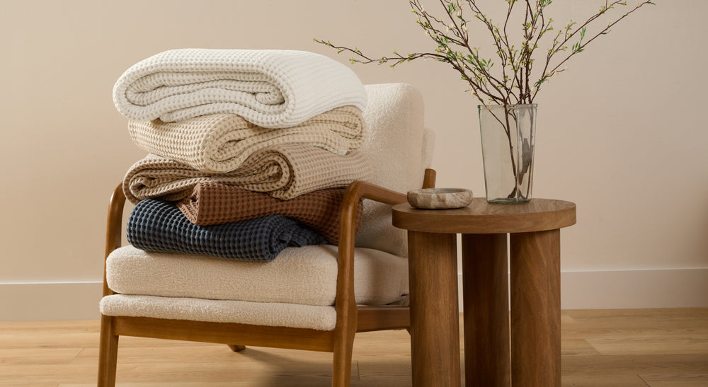 Linens Hutch waffle blanket deal banner
